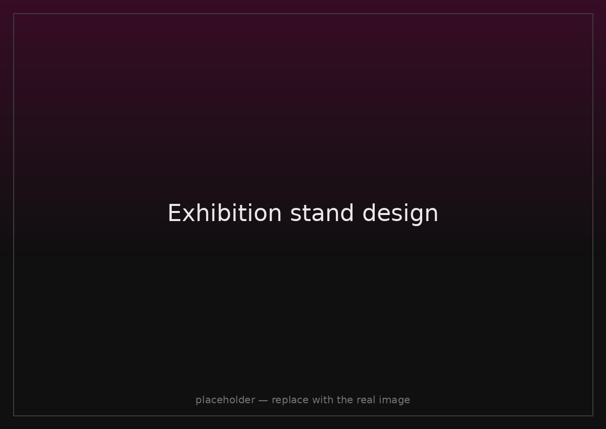 Exhibition stand design by Reddishpink