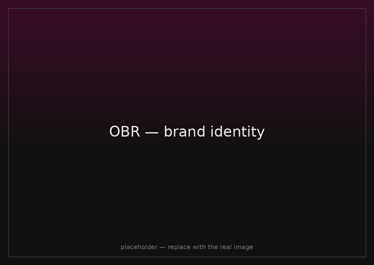 OBR brand identity by Reddishpink